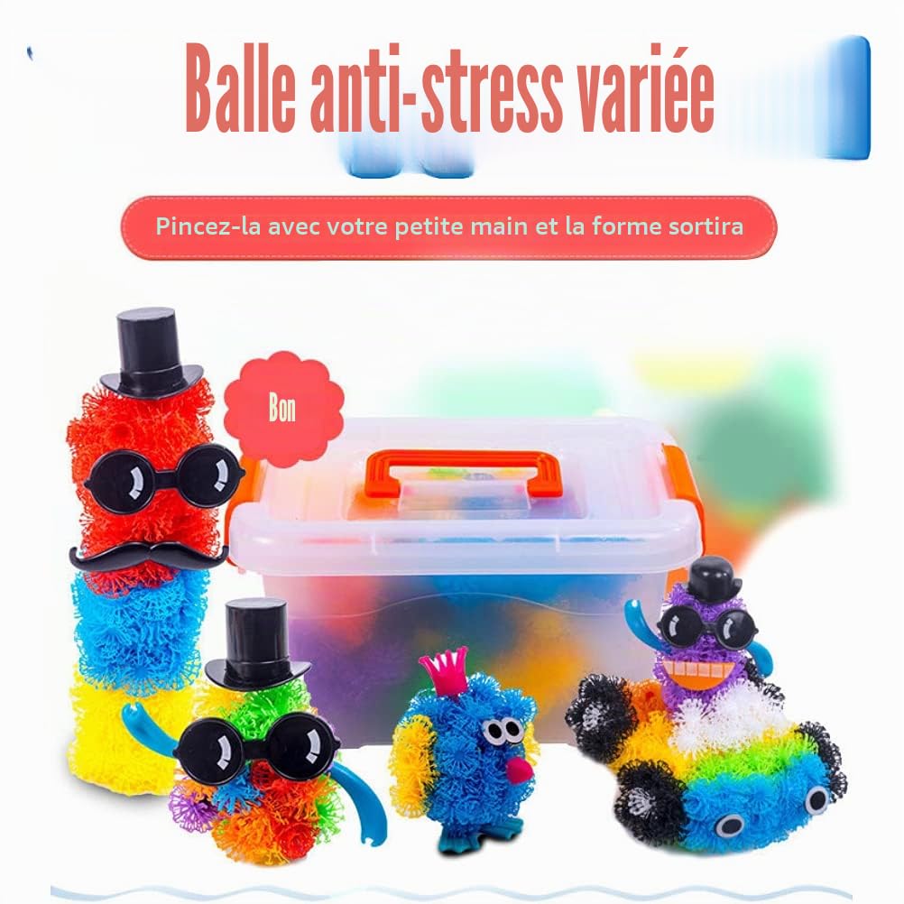 Rvtkak Jouet éducatif - Boules autocollantes - Jouet créatif - Pour enfants de plus de 3 ans