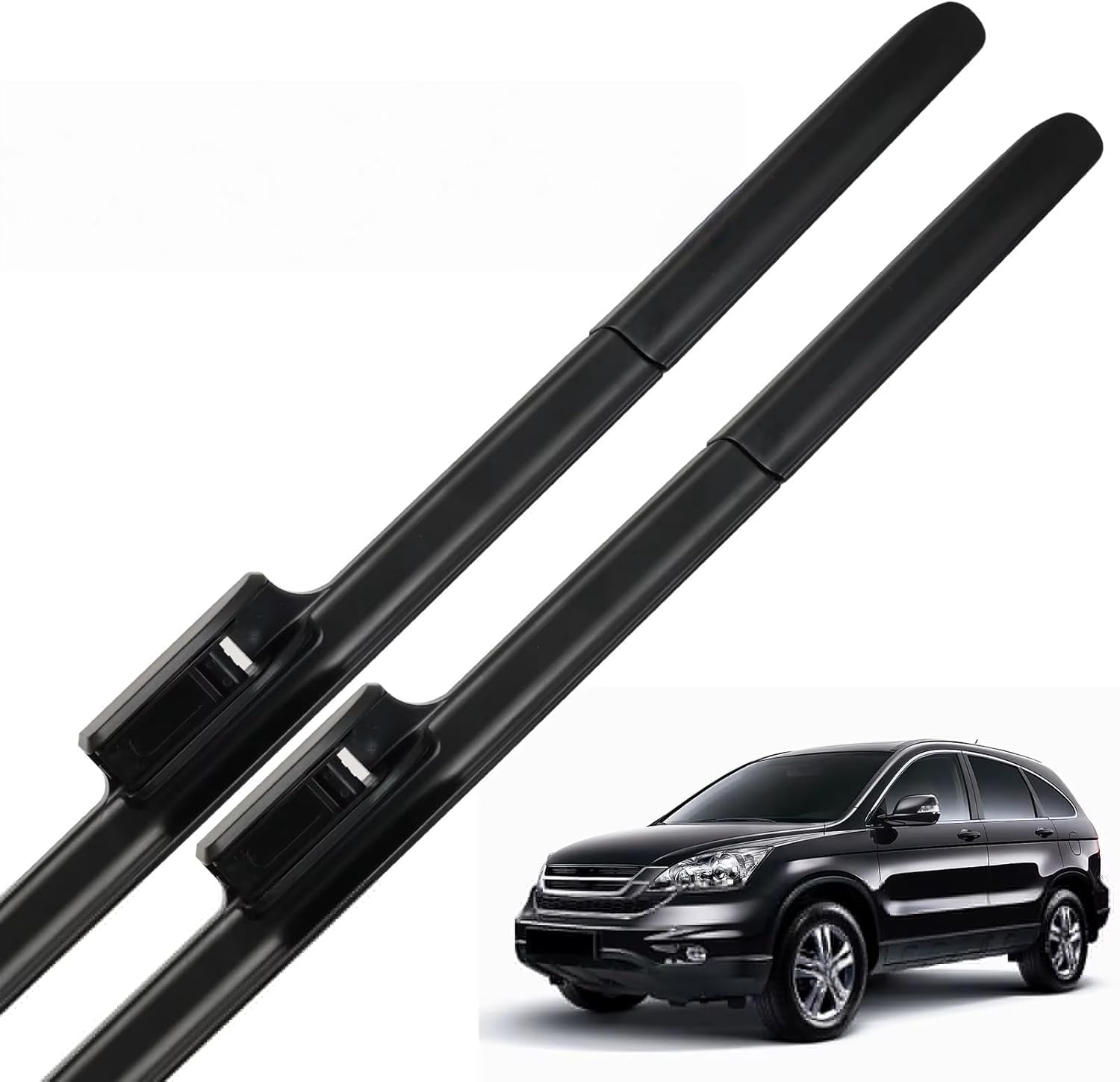 liufangfc Front Windscreen Beam Wipers for CRV CR-V MK3 2007-2011 26"+17", Set of 2 Replacement Blades with Pre-assembled Adapter, Only for Right-Hand Drive (UK)