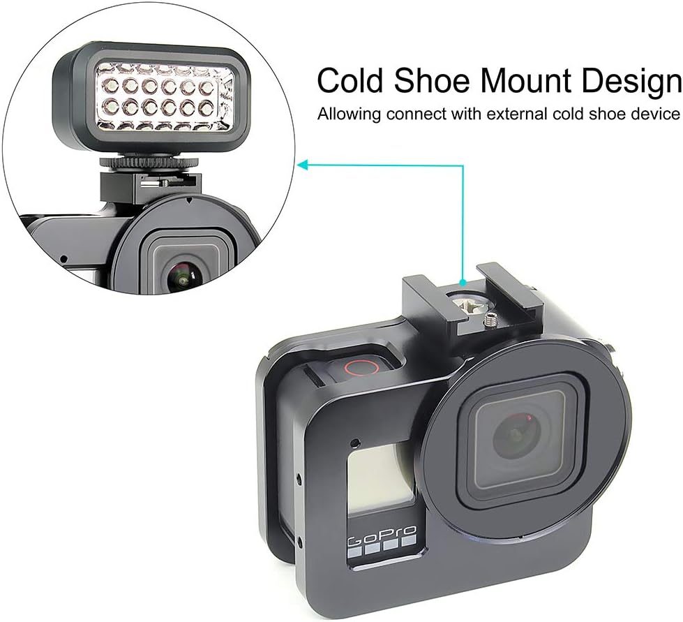 SOONSUN Aluminum Case Frame Housing with UV Filter for GoPro Hero 8 Black image 4