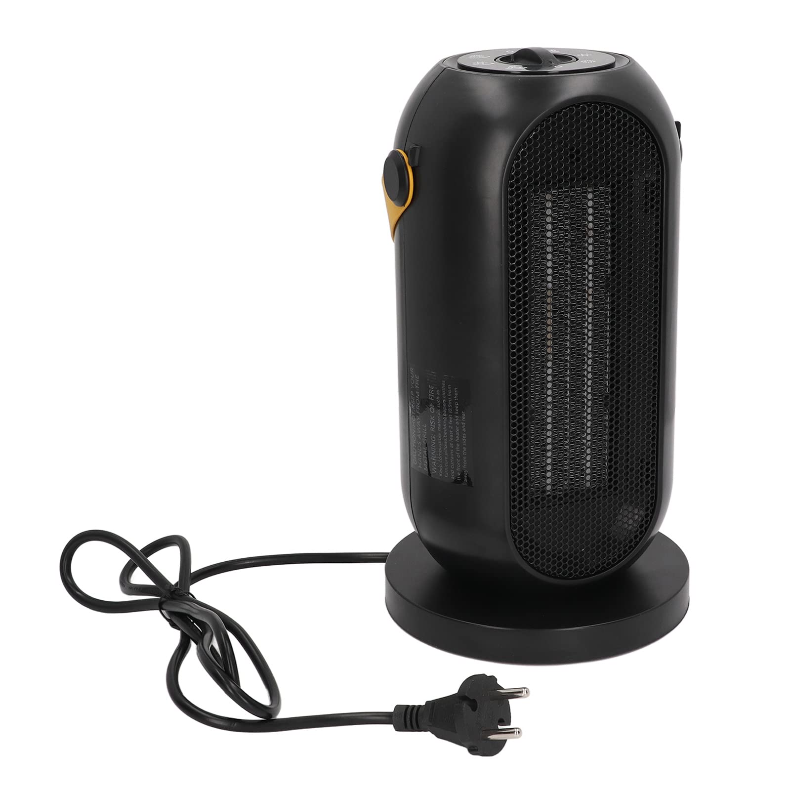 Fdit Stufa Elettrica Oscillante, Termoventilatore Portatile con (Spina | Riscaldamento Rapido 1200W, ABS e PU, Spegnimento Auto Anti-ribaltamento e Surriscaldamento, Silenzioso per Camera e Ufficio