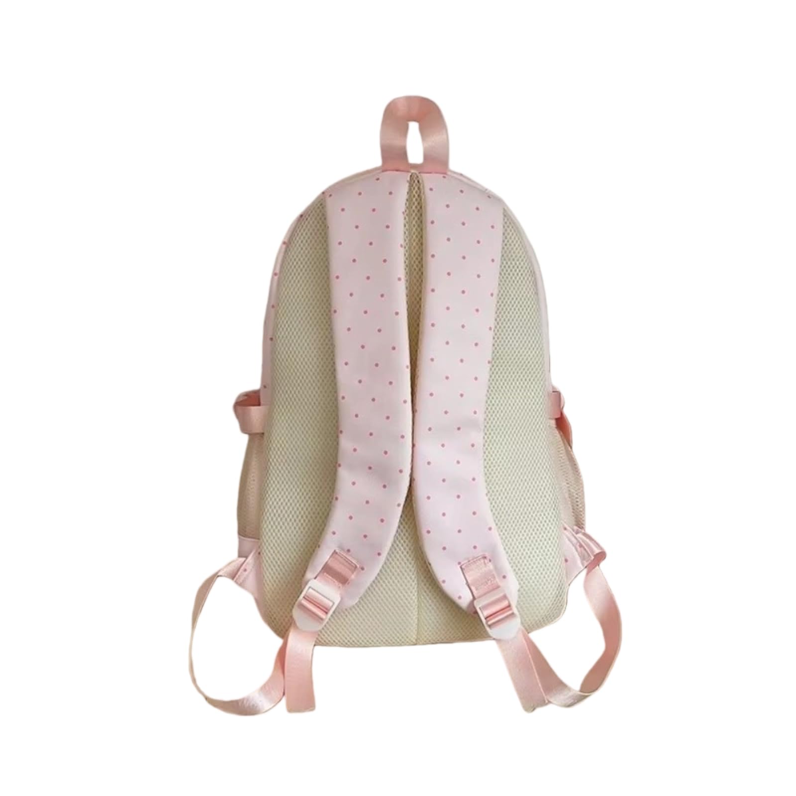 Mochila Polka Dot 3pcs Multi Compartimento Estudiante Bolso Escolar con Crossbody De Lápiz