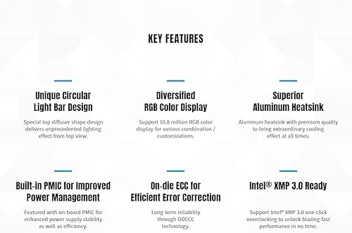 Miniatura 3 de KLEVV CRAS XR5 RGB DDR5 32 GB (2 x 16 GB) 7200 MHz CL36 SK Hynix A-Die 1.4V Gaming Desktop Ram Memory XMP 3.0 Ready (KD5AGUA80-72B360S)