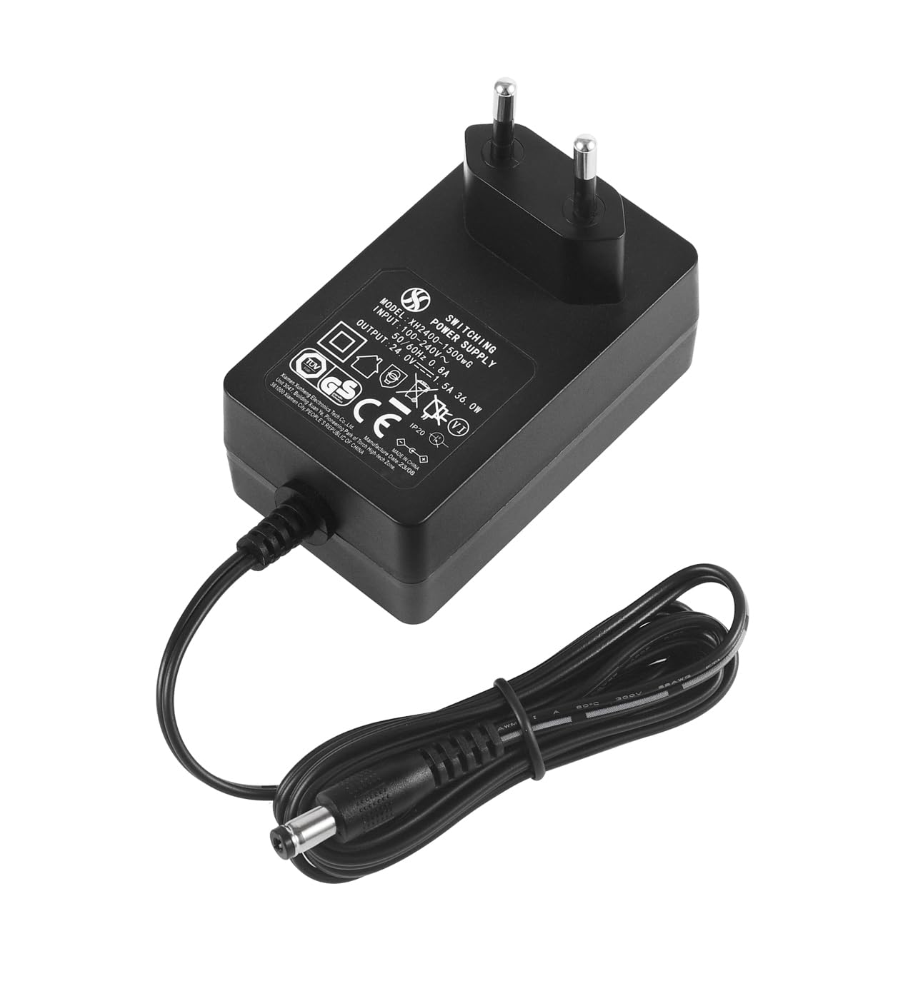 Fuente de alimentación de CA a CC (24 V, 1,5 A, enchufe de 5,5 mm x 2,1 mm)