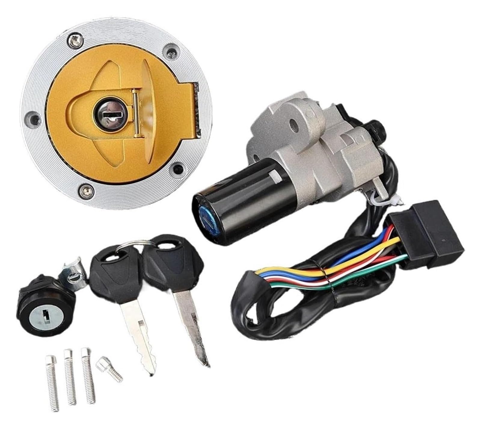 Cerradura De Encendido para Ducati para 916ST4 1994-2000 para 916SP 1994-1996 para 748SP 1995-1997 1996 Interruptor Arranque Encendido Motocicleta Juego Llaves Accesorios