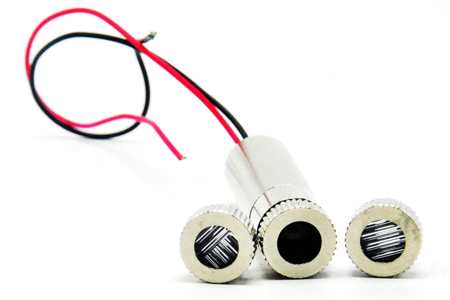 3in1 Dot/Line/Cross 650nm 200mW Red Laser Diodenmodul 5V w 12mm Heatsink/Halter