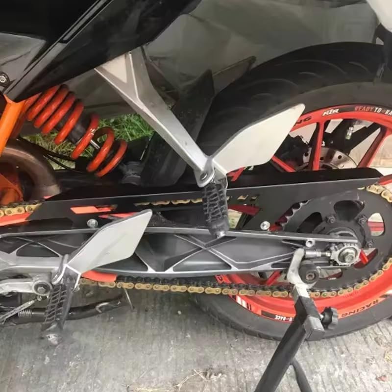 Rear Sprocket Chain Guard Mud Cover Fairing Cowl for KTM Duke 125 200 390 Duke125 Duke200 Duke390 2011 2012 2013 2014 2015 2016 (Orange)