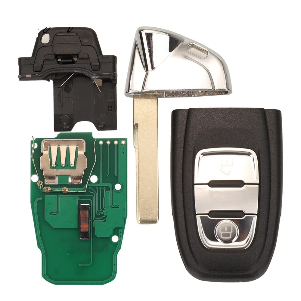 8T0959754F /K/J 8K0959754D - Mando a distancia para coche compatible con Audi A4 A5 A6L A7 Q5 sin llave Go 433/868Mhz PCF7945AC (tamaño : 868Mhz KeylessGo)