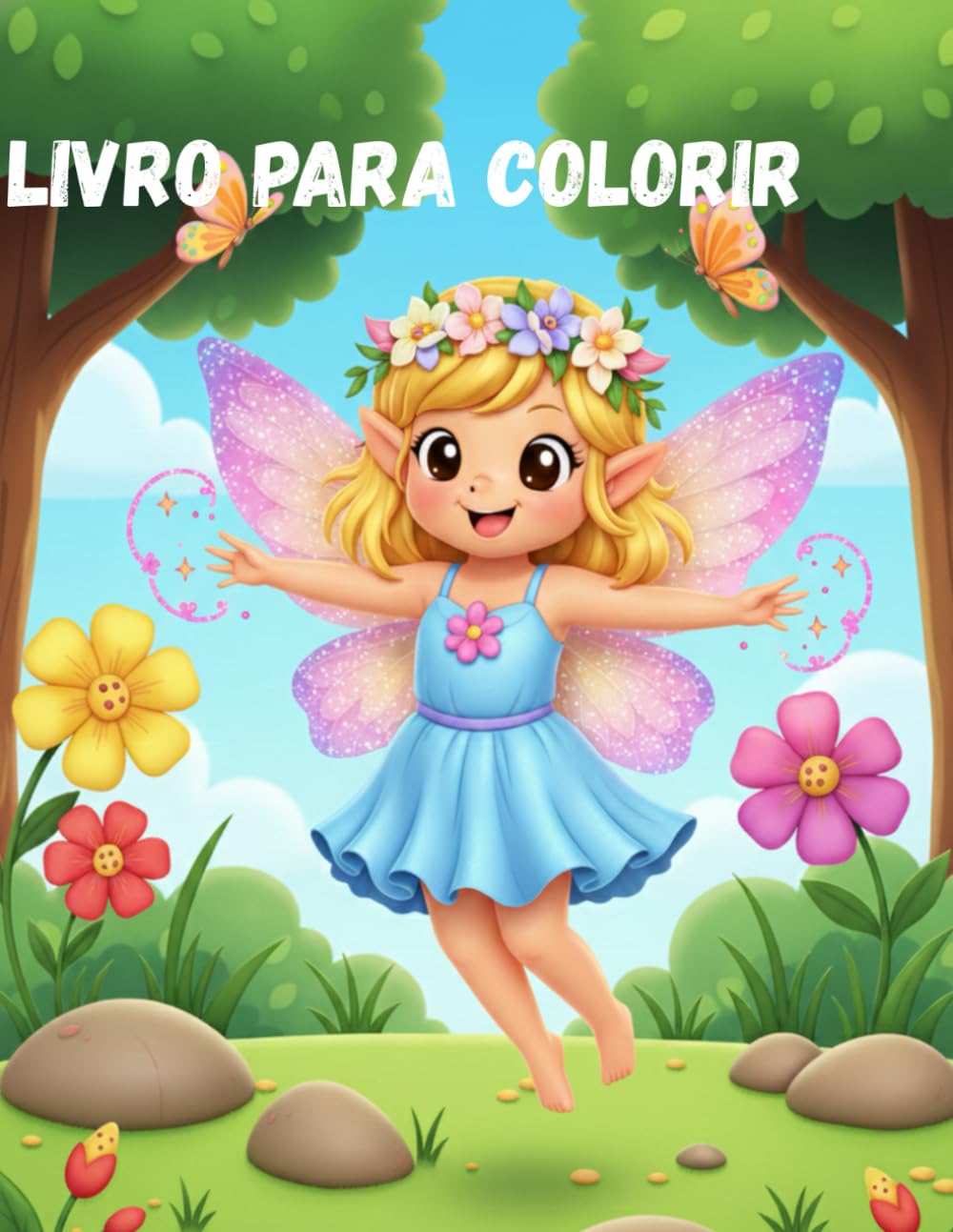 LIVRO PARA COLORIR FADINHA: Fadas encantadas