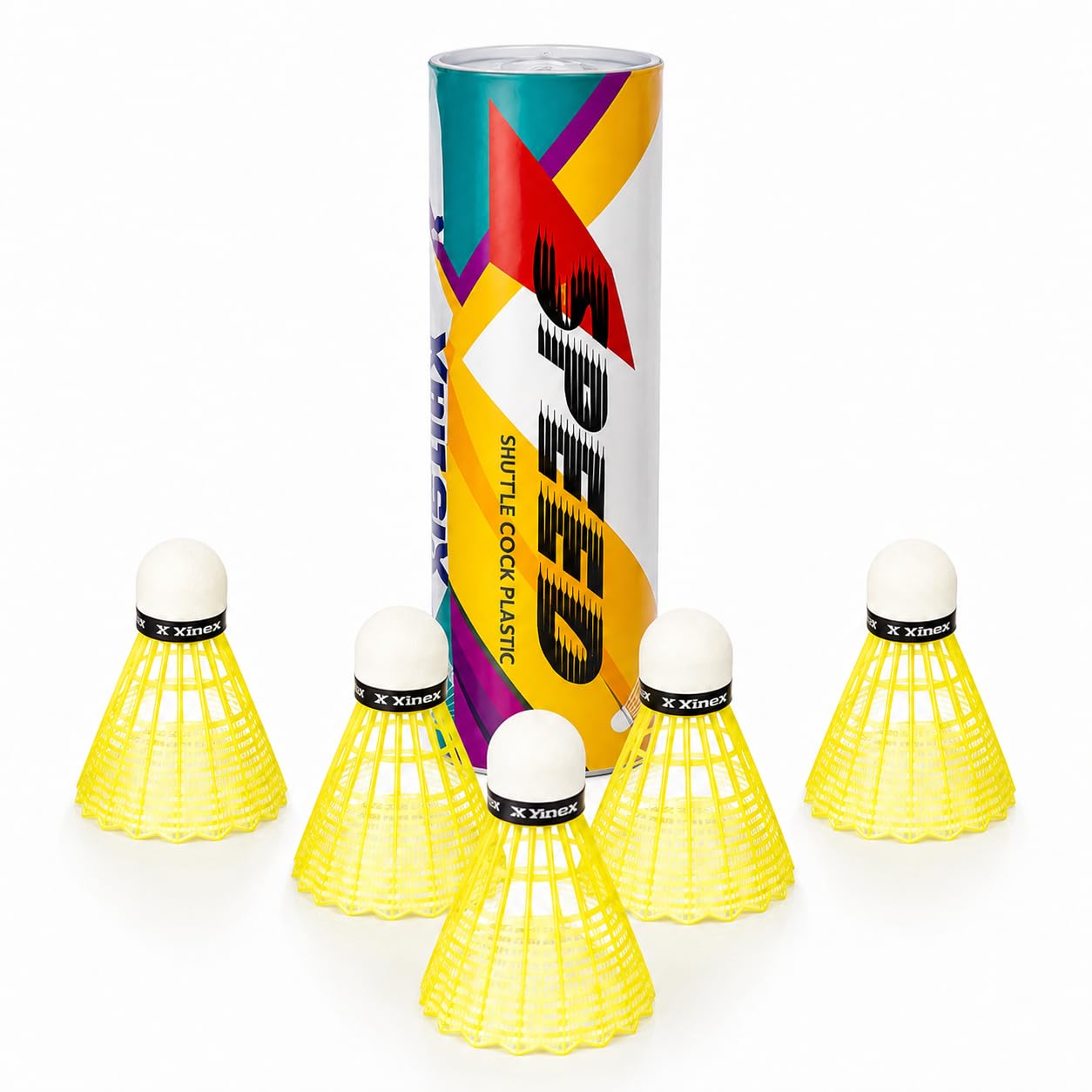 Vinex Speed Shuttlecock 449 (Pack of 6) – Lightweight Plastic Badminton Shuttlecock, Durable Nylon Shuttle for Indoor & Outdoor Play, High Speed Training & Match Use-image-35