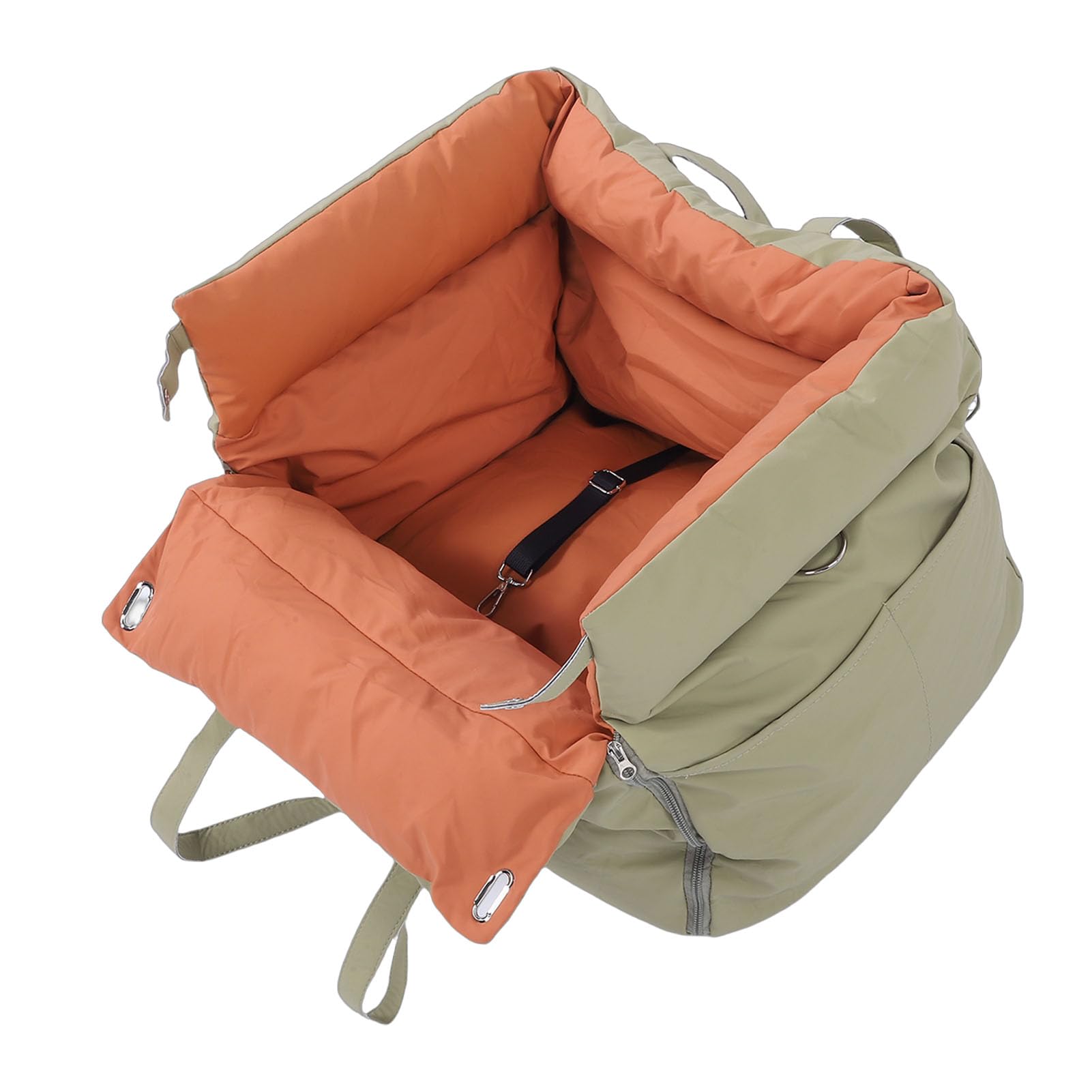 Focket Asiento de Coche para Perros, Cinturón de Seguridad Portátil Plegable Impermeable Antisuciedad para Coche, Funda de Asiento de Lavable Desmontable con Cinturón de Seguridad para Perros Gatos