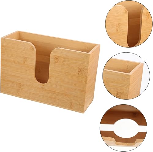 Miniatura 6 de Cabilock Soporte para caja de pañuelos para baño, soporte para toallas de papel montado en la pared, diseño elegante para cocina, sala de estar y