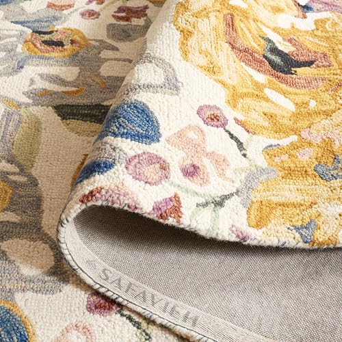 Image of Hand Tufted Premium Rug Premium Wool Carpet for Living Room Bedroom and Hall Size 8x10 Feet Color Multi