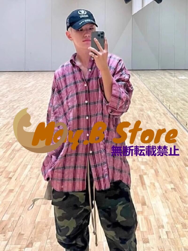 Amazon.co.jp: [ジェサン] セブチ ホシ HOSHI チェックシャツ ロング