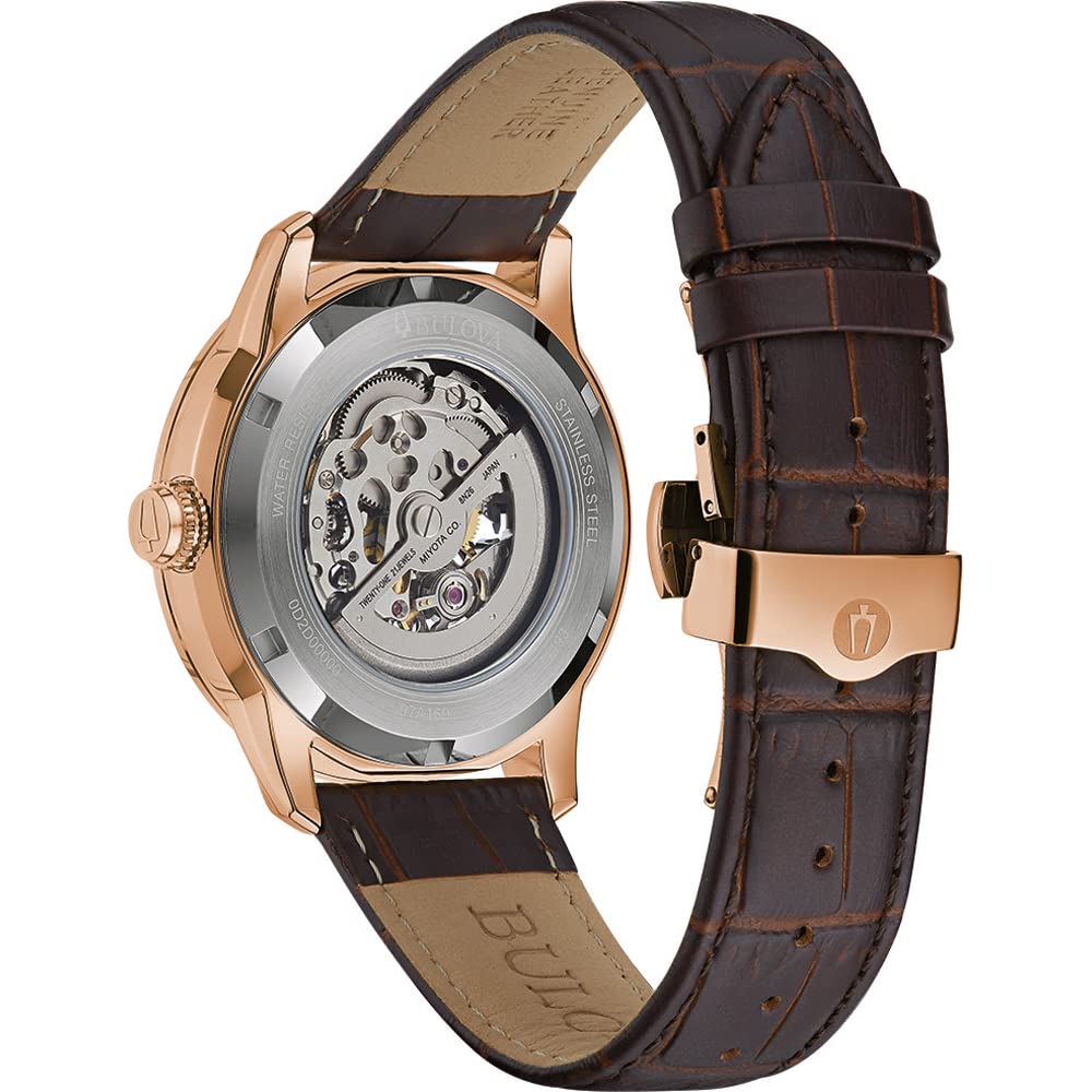 Bulova Automatic Watch 97A169, brązowy