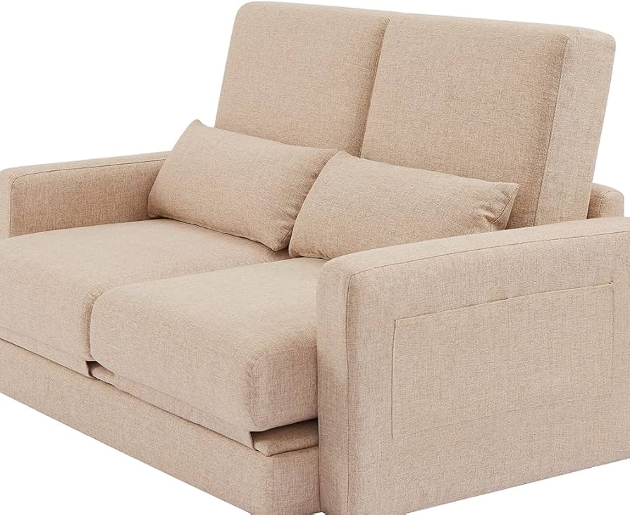 Amazon｜PEFEK ソファーベッド ソファー 2人掛け ローソファー 座椅子