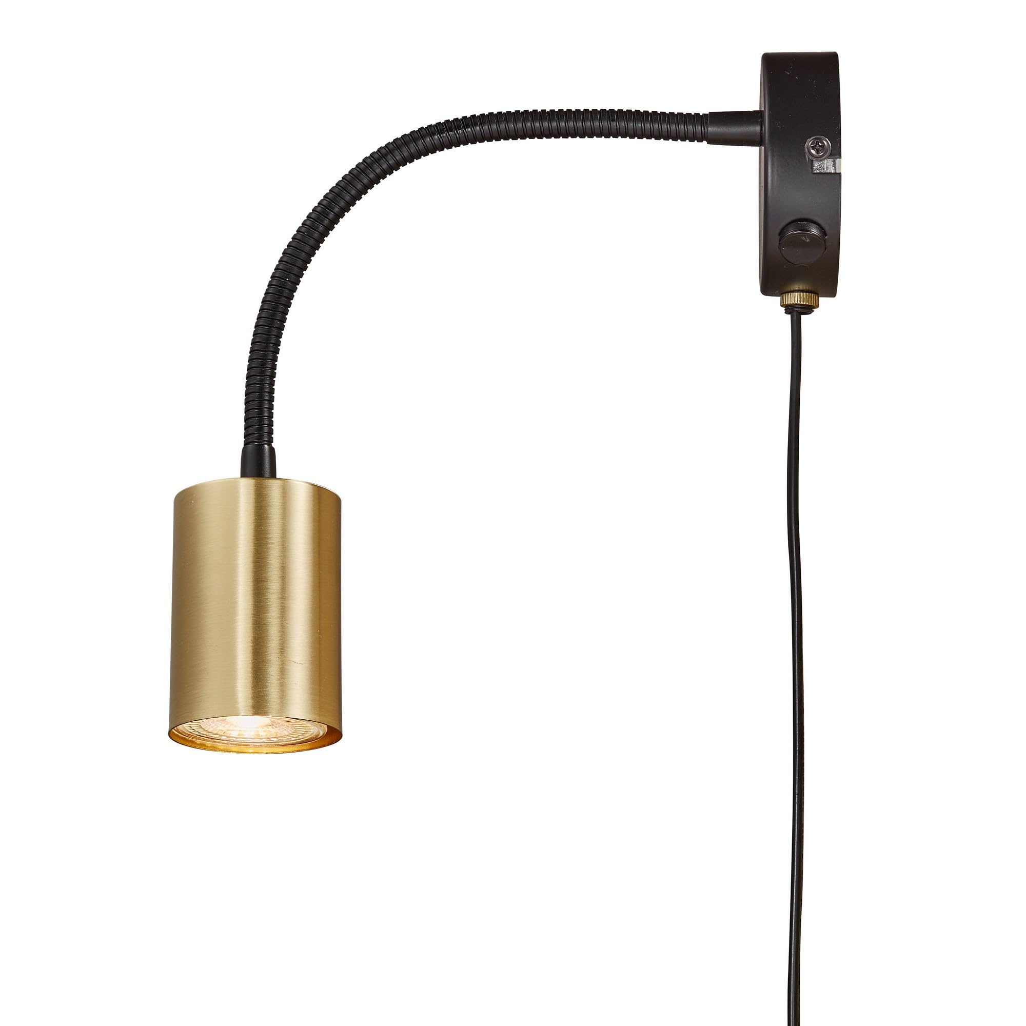 Nordlux Brass Explore Indoor Wall Light Metal Gu10 Adjustable Head - Bedroom, Bedside, Living Room Plug In Or Mains Powered, Ip20