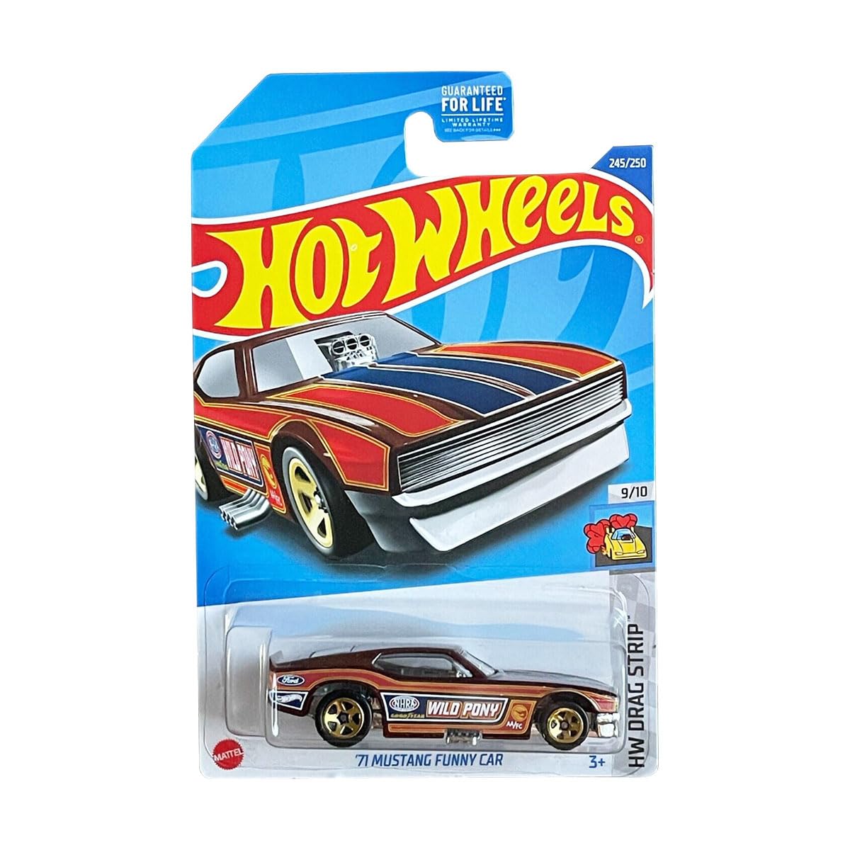Hot Wheels '71 Mustang Funny Car 245/250 Treasure Hunt 9/10