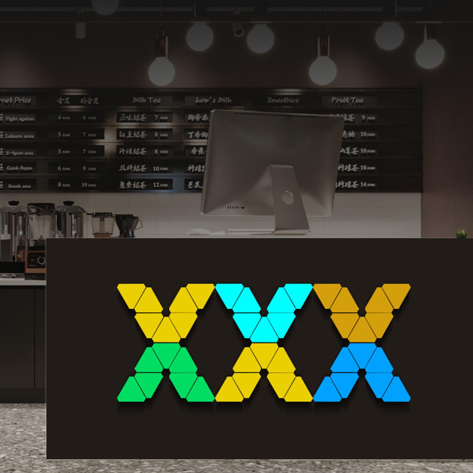 6er-Pack RGB-Dreieck-Wandleuchte, LED-Flächenleuchten mit 16 Millionen Farben, Wanddekorleuchte mit Musiksynchronisierung und APP-Steuerung, Ideal für Heimkino und Schlafzimmer