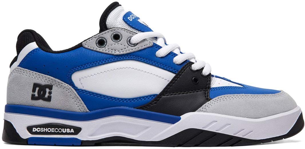 DC Men's MASWELL Skate Shoe, Blue/Black/White, 7.5 M US