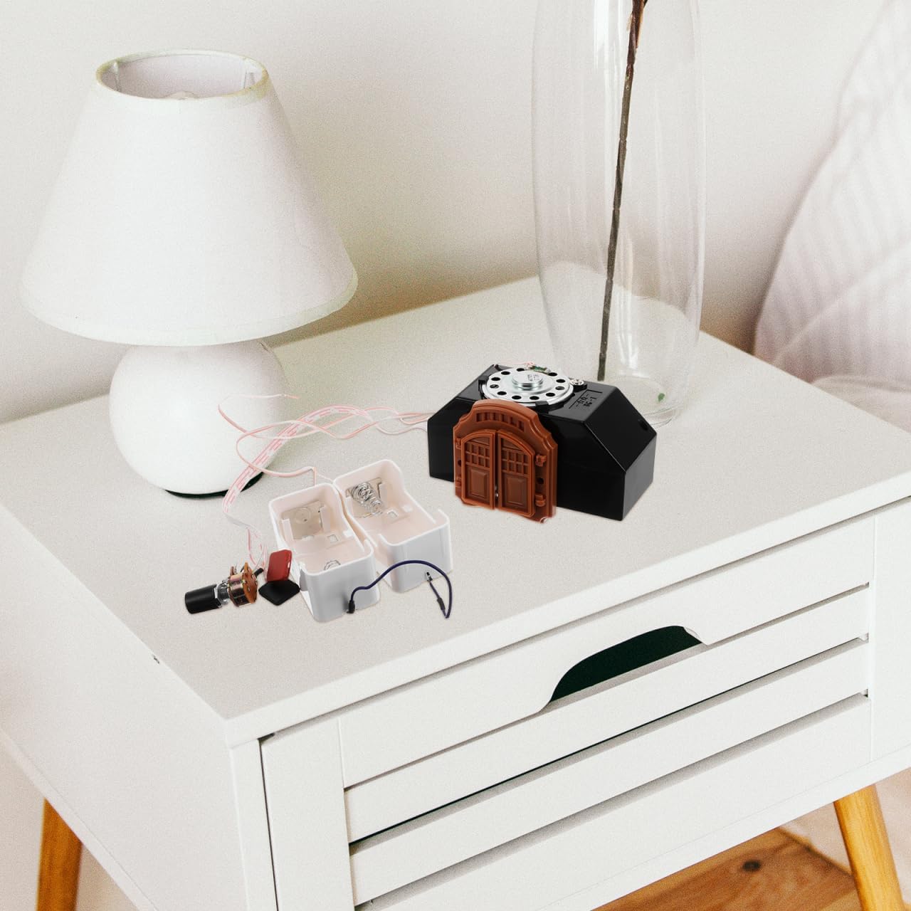 Vintage Style Cuckoo Clock Movement Replacement Wall Clock Mechanism Silent Quartz DIY Part with Hook for Home Decor