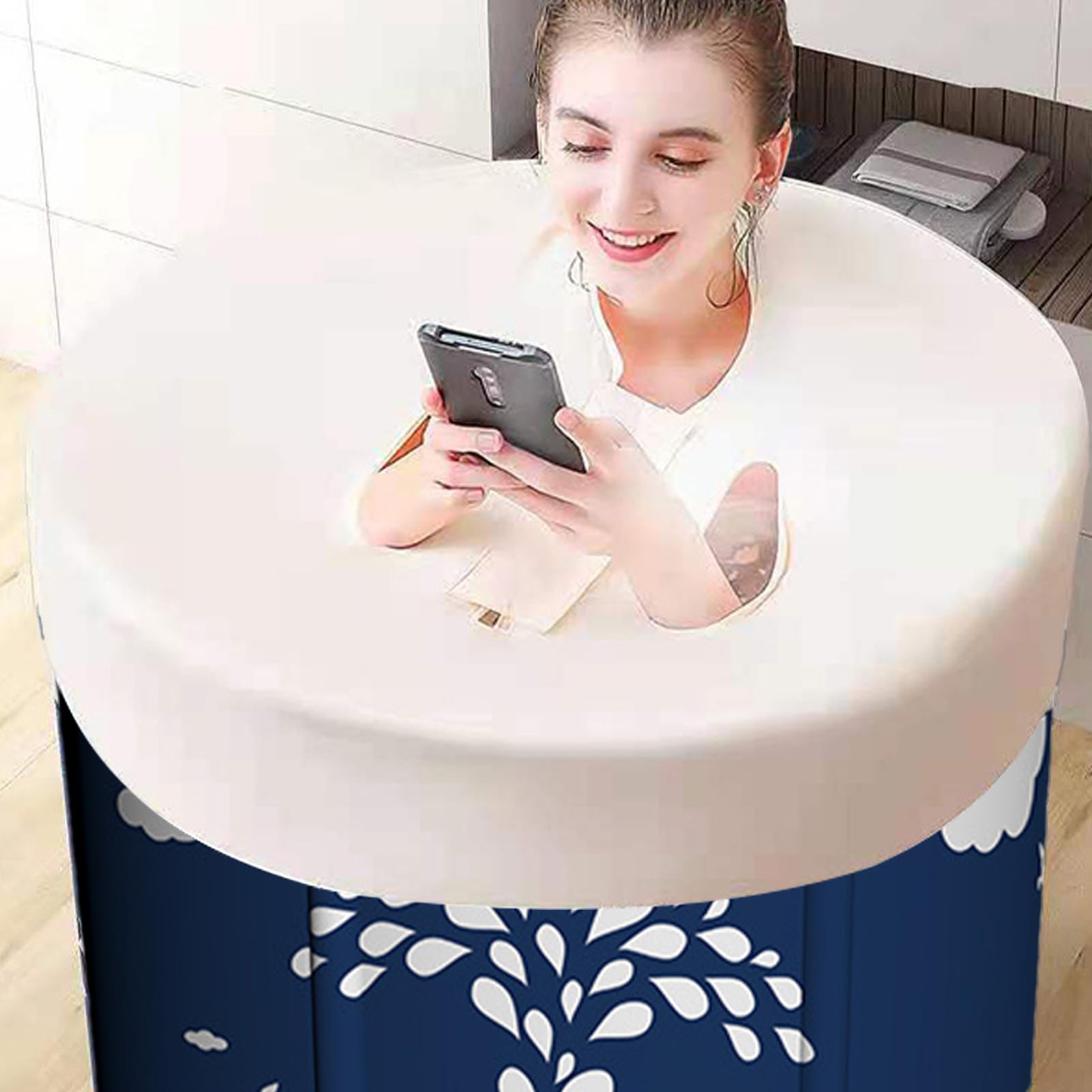 Zusammenklappbare Badewanne Tragbar multifunktional und wasserdicht mit