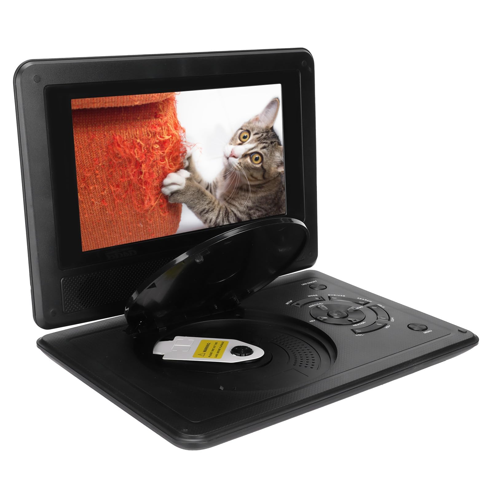 Reproductor DVD Portátil 8.5 Pulgadas Pantalla Grande Entrada/Salida USB/SD/AV Lector Tarjetas Integrado Compatible TV PAL/NTSC/SECAM