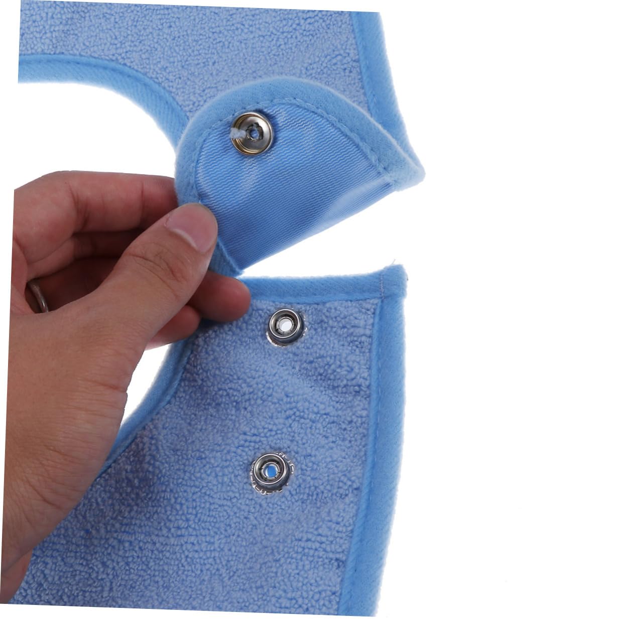 FOMIYES Dult Elderly People Meal Bibs Waterproof and Washable Cloth Button Bib 240bl