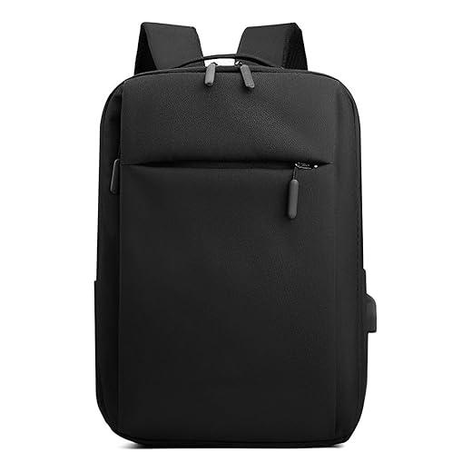 Mochila Executiva Notebook Slim Faculdade Trabalho Viagem Passeio Reforçada com Porta USB 15,6'' (Preto)