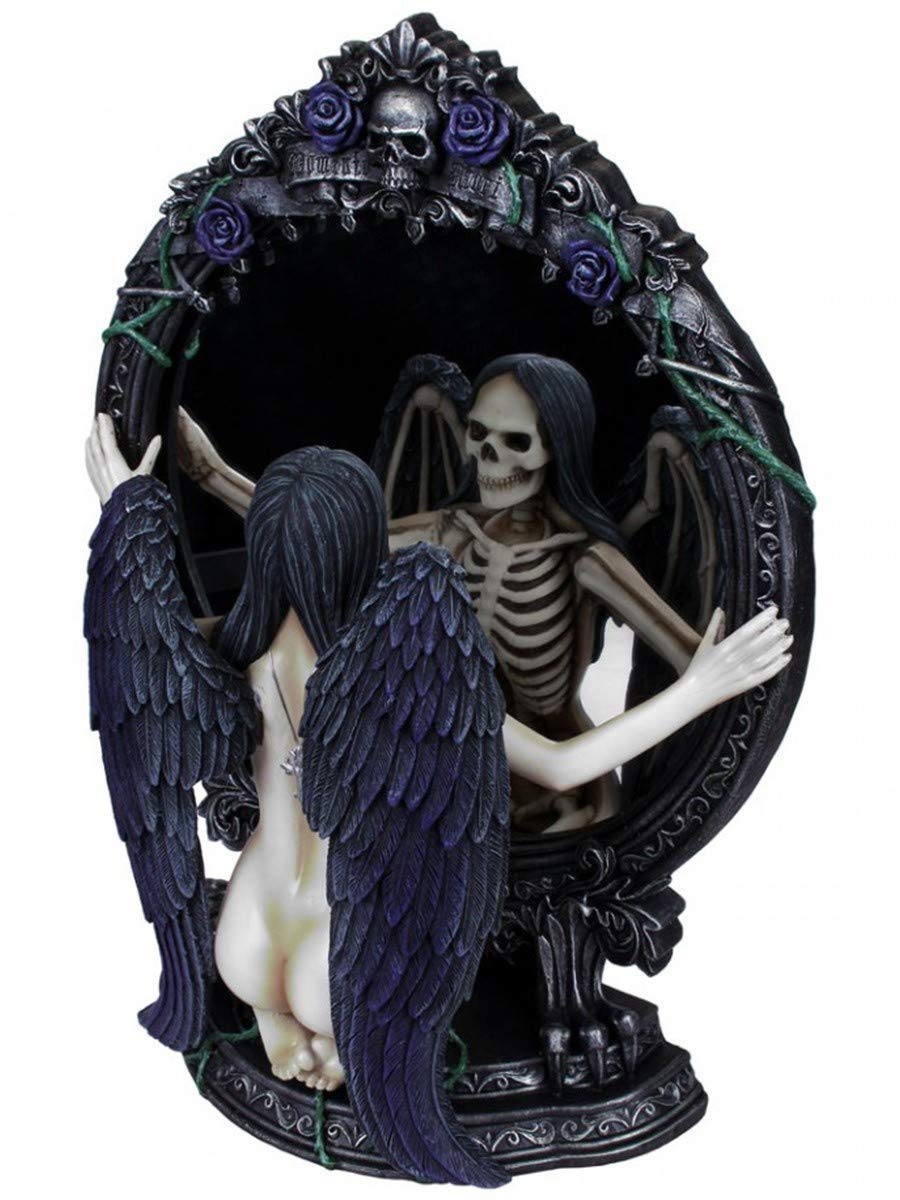 Nemesis Now Fates Reflection, statuina, 33 cm, in resina, nero, taglia unica