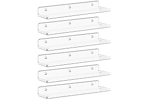 Lifewit Acrylic Wall Mount Shelf