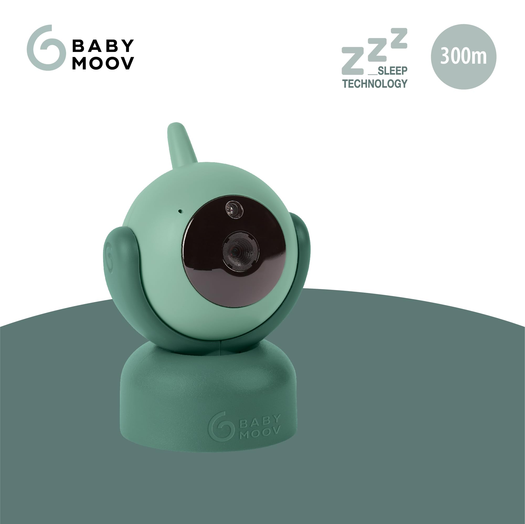Babymoov - Caméra Additionnelle pour Babyphone Vidéo YOO Twist - Sleep Technology - Caméra à 360° - 8 Berceuses & Veilleuse - Capteur de température