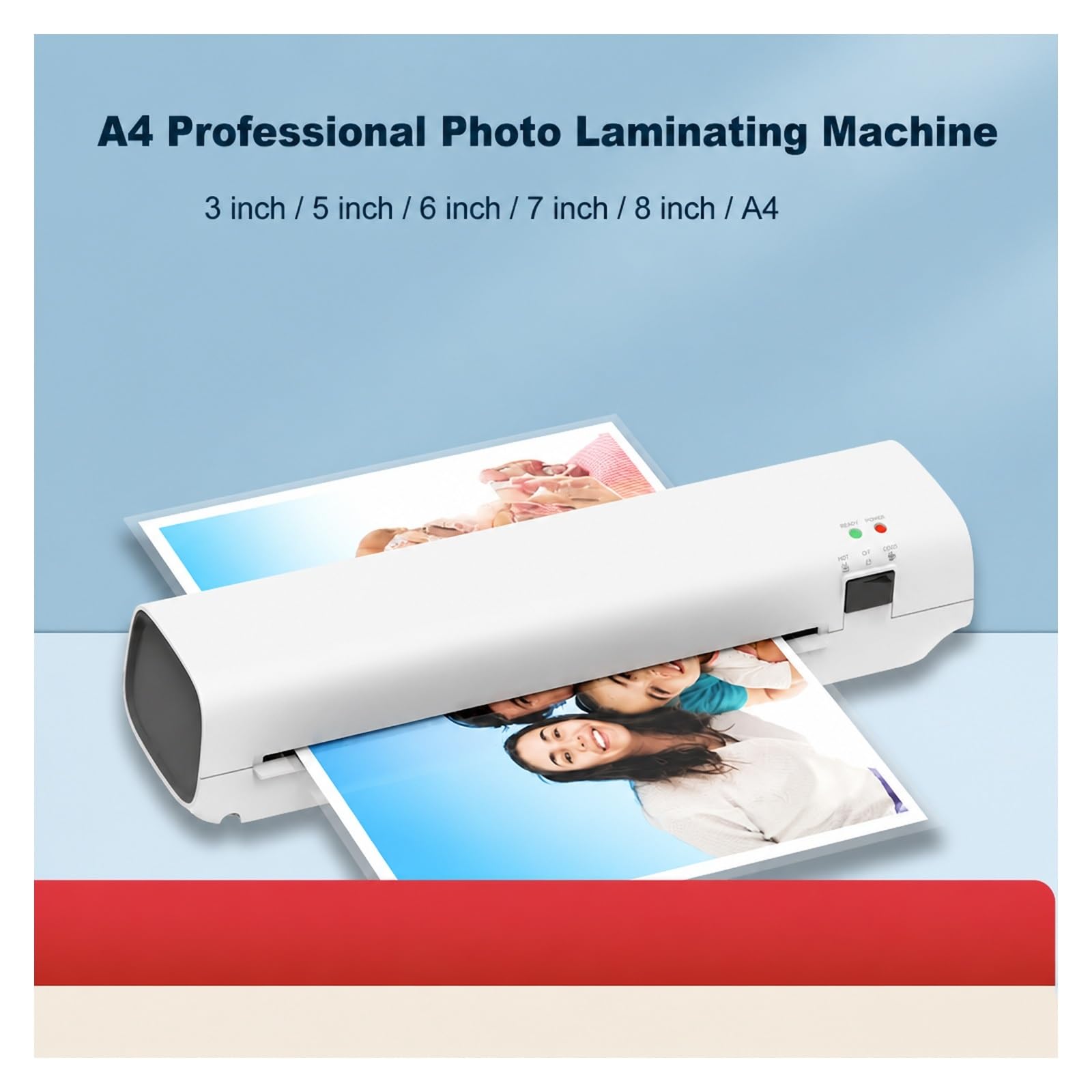 Laminator, Laminator Termiczny Formatu A4 SL269 do domu i biura | Do Użytku Domowego W Biurze, Laminowanie Na Gorąco I Zimno, 260 W