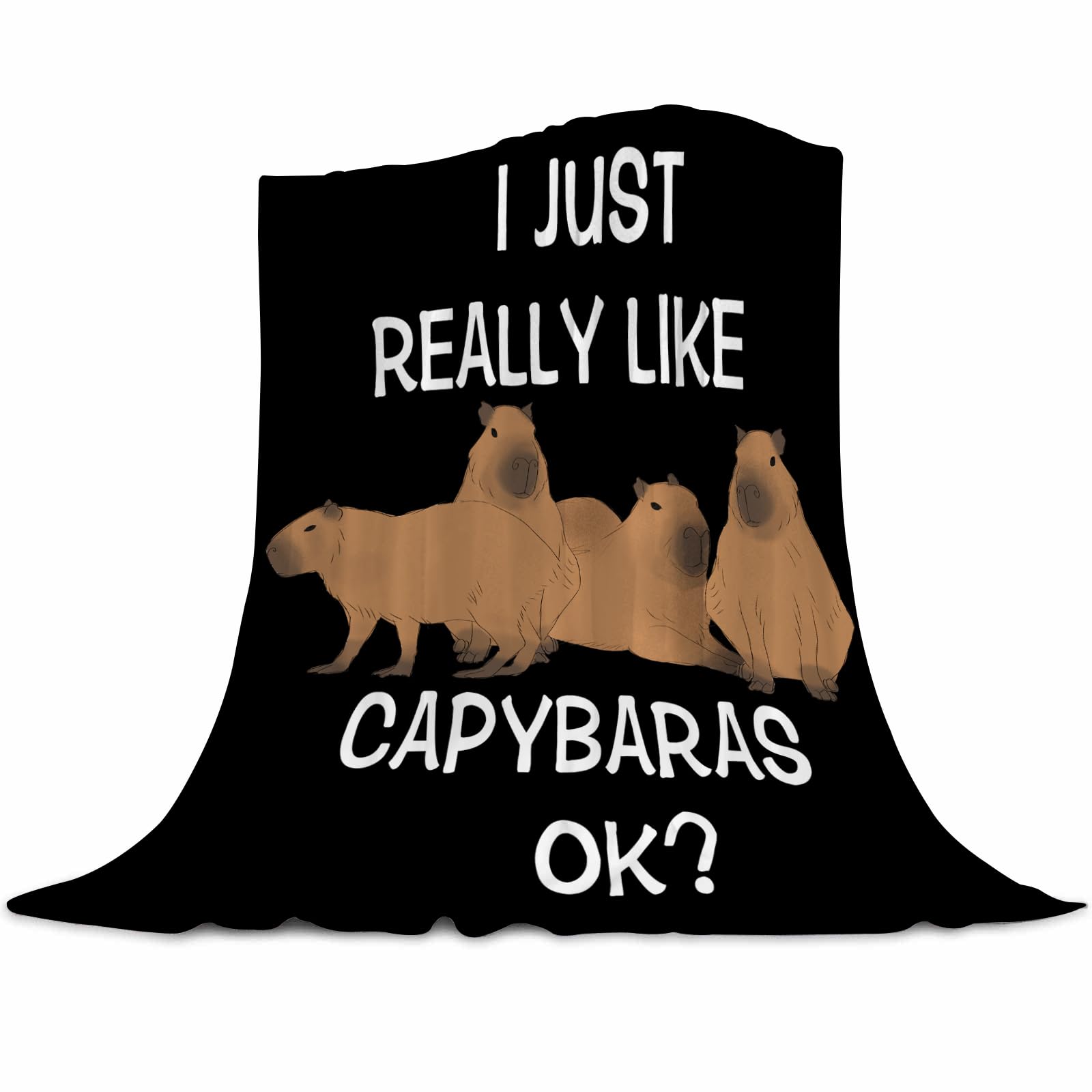 Gaakvrr Cute Capybara Animal Blanket