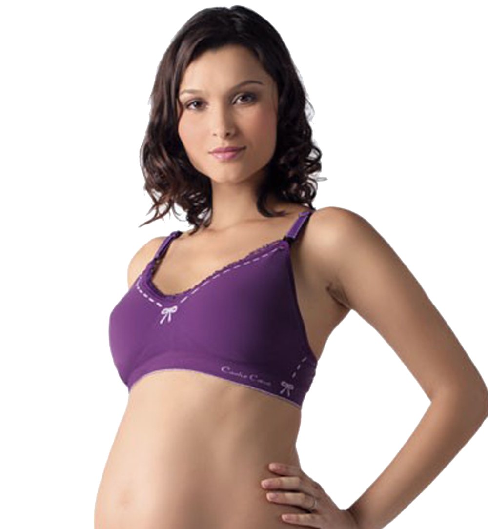 Cache Coeur Illusion Maternity & Breastfeeding Bra (X-Large, Violine)