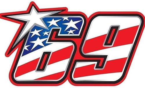 2 calcomanías de Nicky Hayden, Moto GP, 4 pulgadas, Kentucky Kid 69 R.I.P