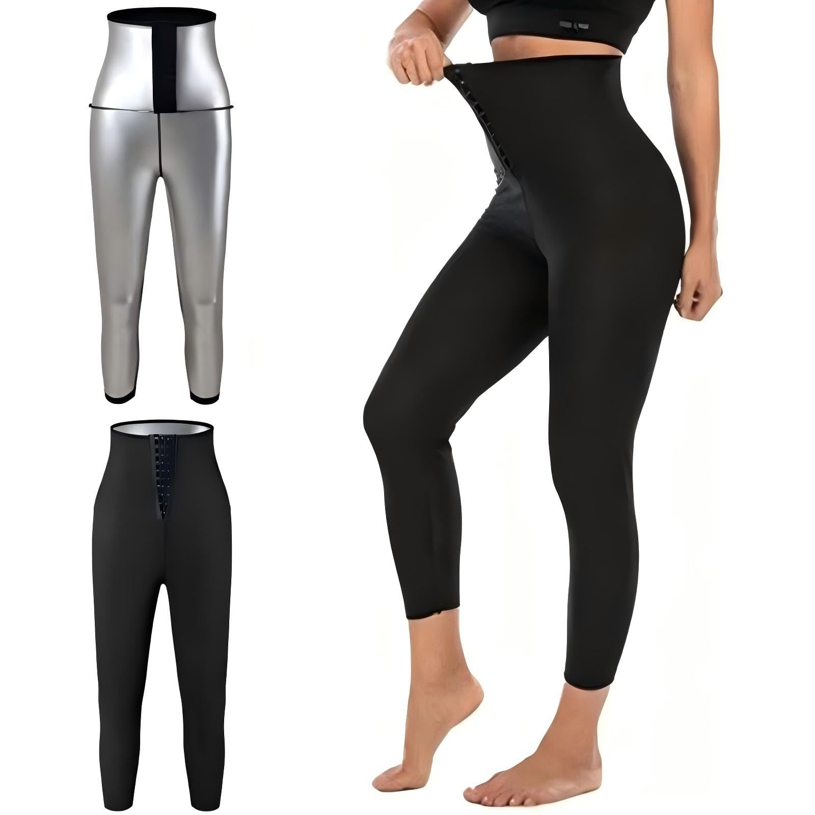 Lengender Women's Trousers Sweat Pants, Slim High Waist Sports Leggings, Sauna Clothing Flat Stomach Shorts For Slimming Fitness Jogging Yoga, 4XL/5Xl