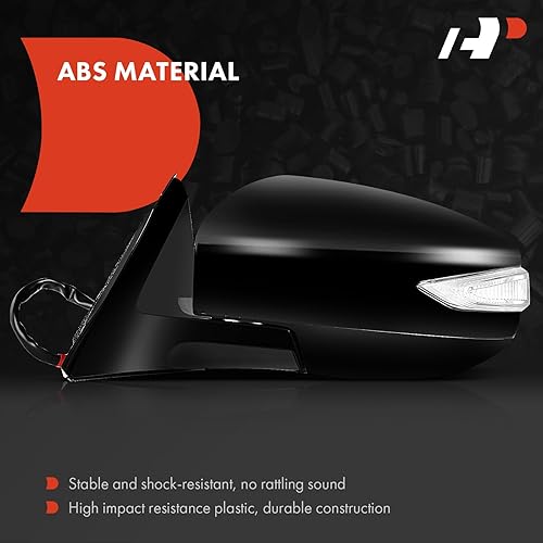 Miniatura 3 de A-Premium Espejo eléctrico para puerta del lado del conductor compatible con Nissan Altima 2013-2018  Espejo retrovisor exterior plegable manual con