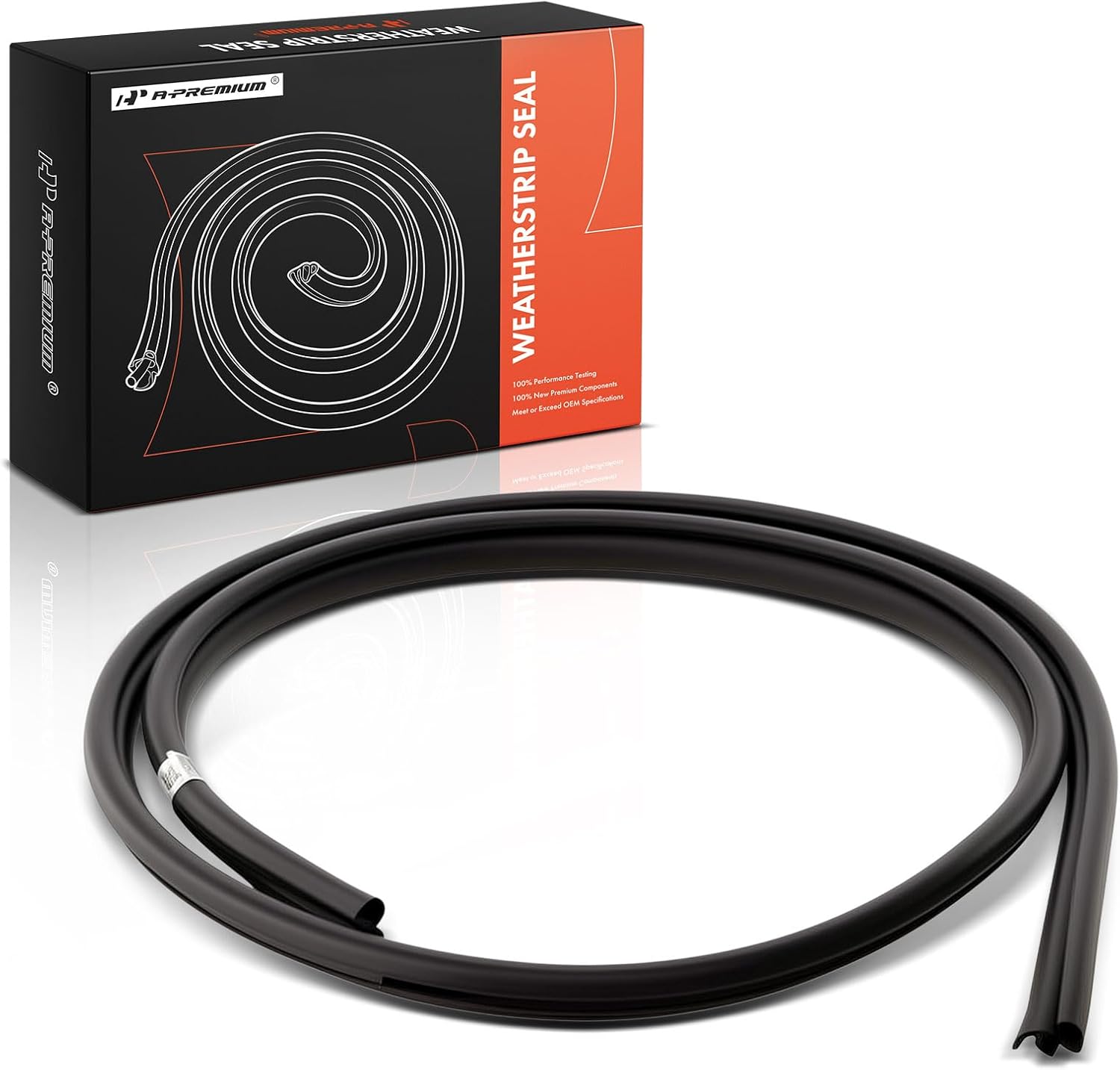 A-Premium Rear Right Car Door Weather Stripping Seal Strip Compatible with Toyota Corolla 2014 2015 2016 2017 2018 2019, Passenger Door Openging