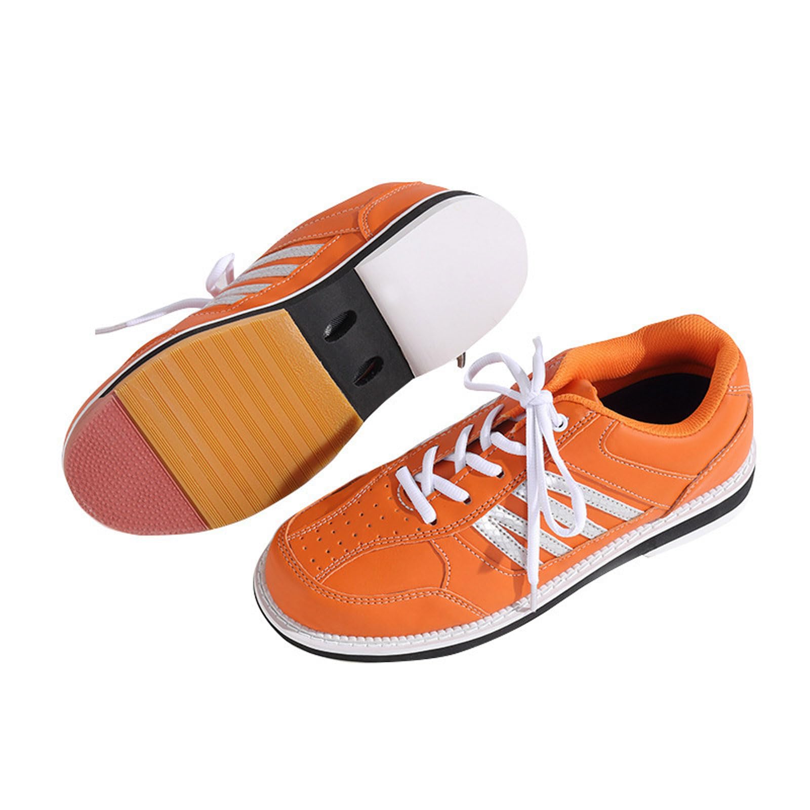Chaussures De Bowling Respirantes – Unisexe, Légères, Semelle Antidérapante – Pour Débutants – En Rose, Vert, Orange, Marron Ou Bleu