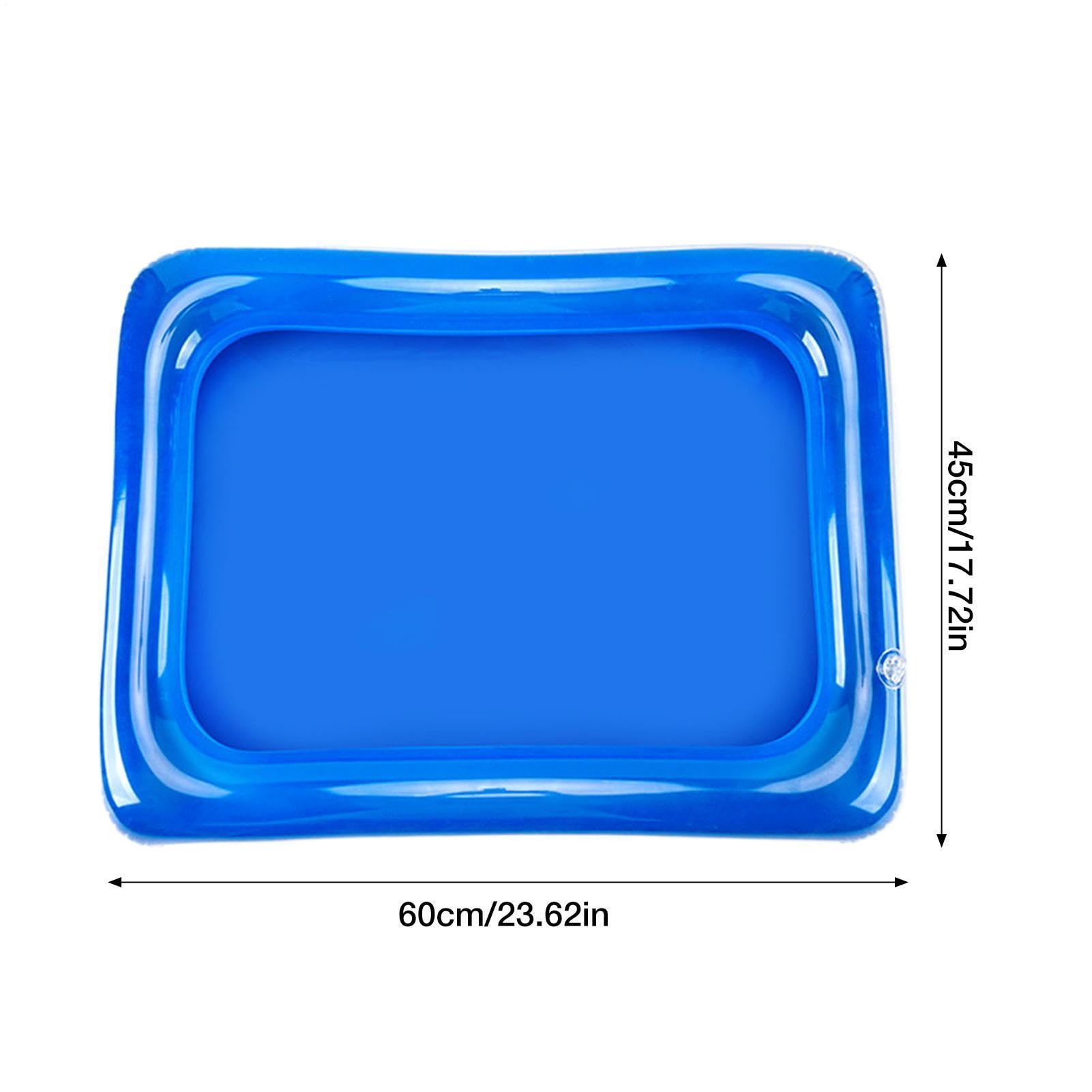 Kąpiel stóp basenowych, 2-pak nadmuchiwanych basenów, mały basen, 60 x 45 cm, czyste stopy, odpowiednie do umieszczenia obok drabiny wejściowej, przenośny sprzęt nadmuchiwany