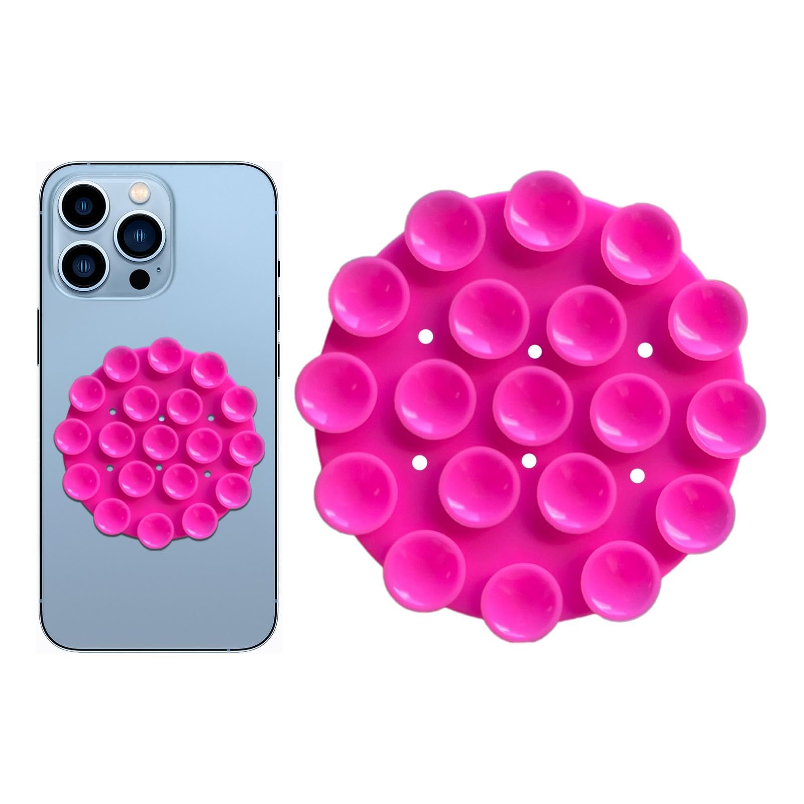 Compacte smartphone houder met zuignap bevestiging voor op het raam