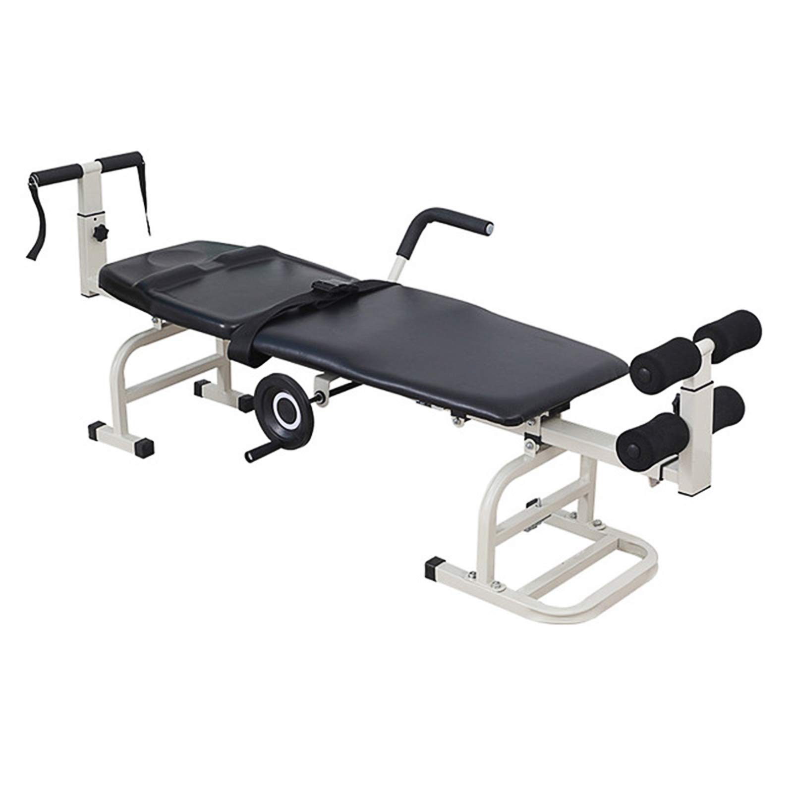 Wide Traction Bed, Back Stretch Bench Lumbar Spine Massage Bed Cervical Traction Table for Back Pain Relief Body Relax Home - 18 inches Width Bed