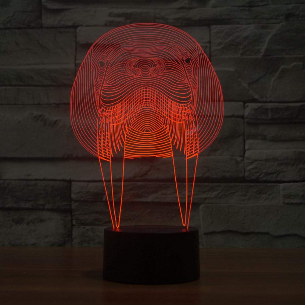 Veilleuse bébé 3D USB portable avec lumière réglable