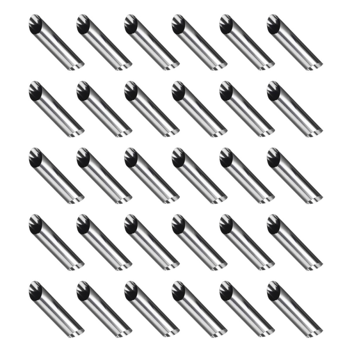 Didiseaon Molde para Croissant de Acero Inoxidable, Tubo Metálico Reutilizable para Hornear, Pack de 30 Moldes Tubulares para Repostería y Postres, Herramienta para Cocina y Horno