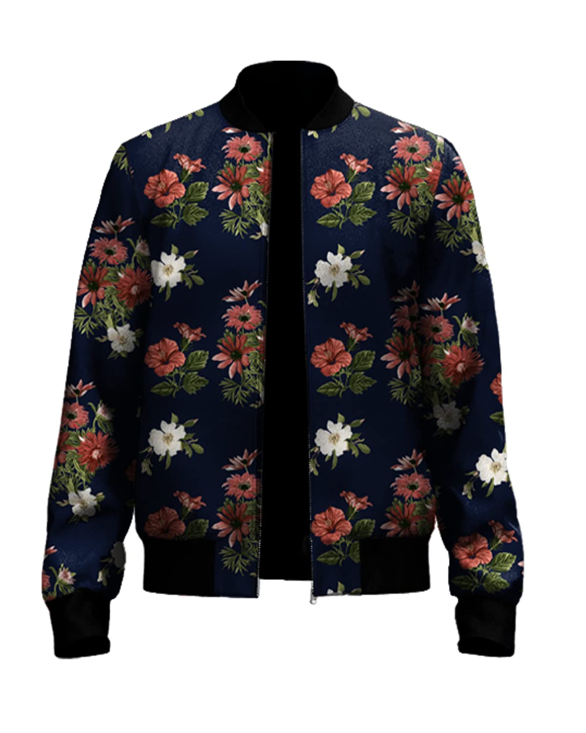 veirdo Flowers Printed Zip Up Cotton Shacket/Jacket for Men (VSK01NBPT005)-picture-20
