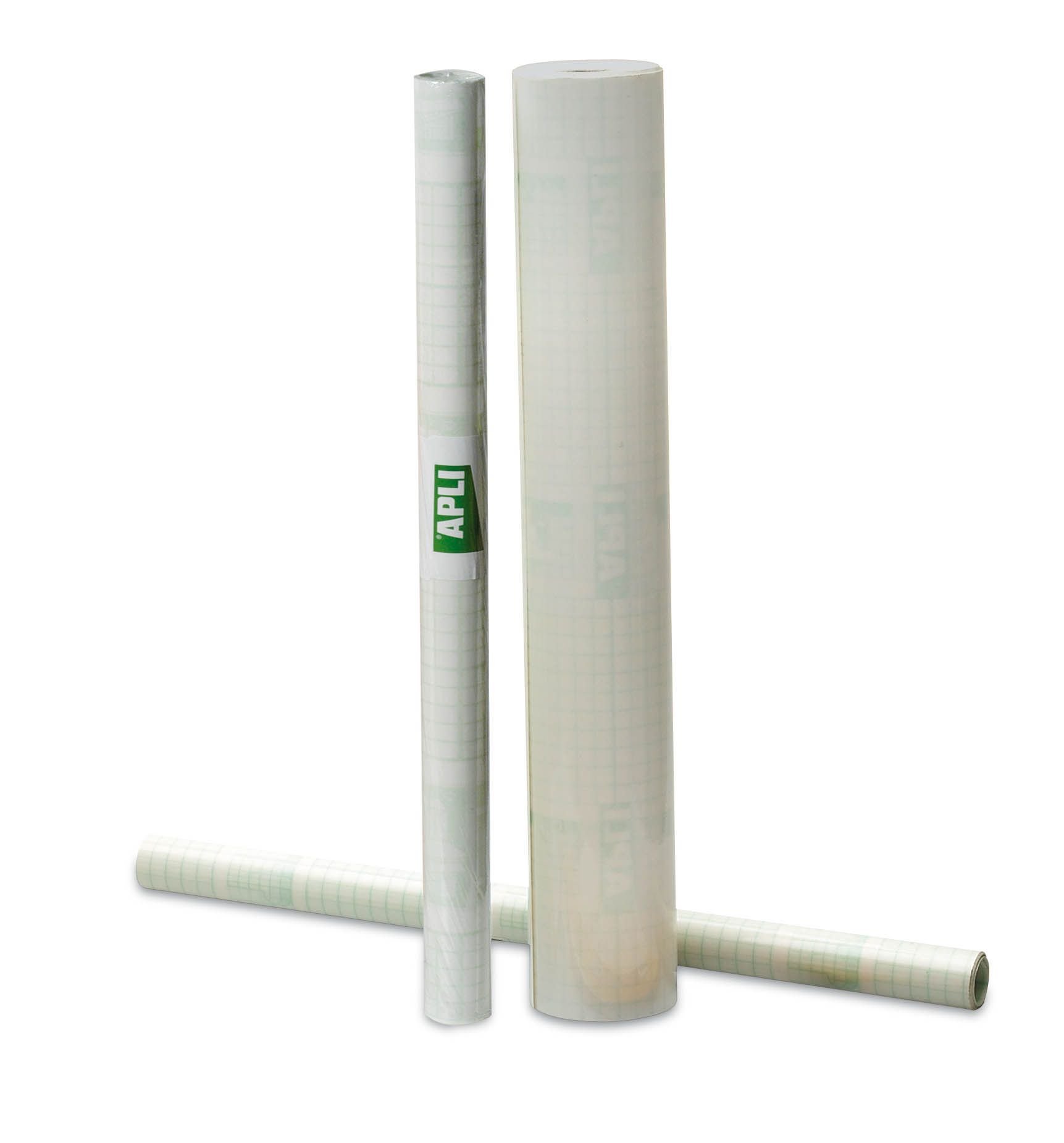Apli 00264 Couvre-Livre Adhésif Repositionnable – Rouleau 0,50 X 20 M – 80 Microns PP Transparent – Protection Facile & Propre