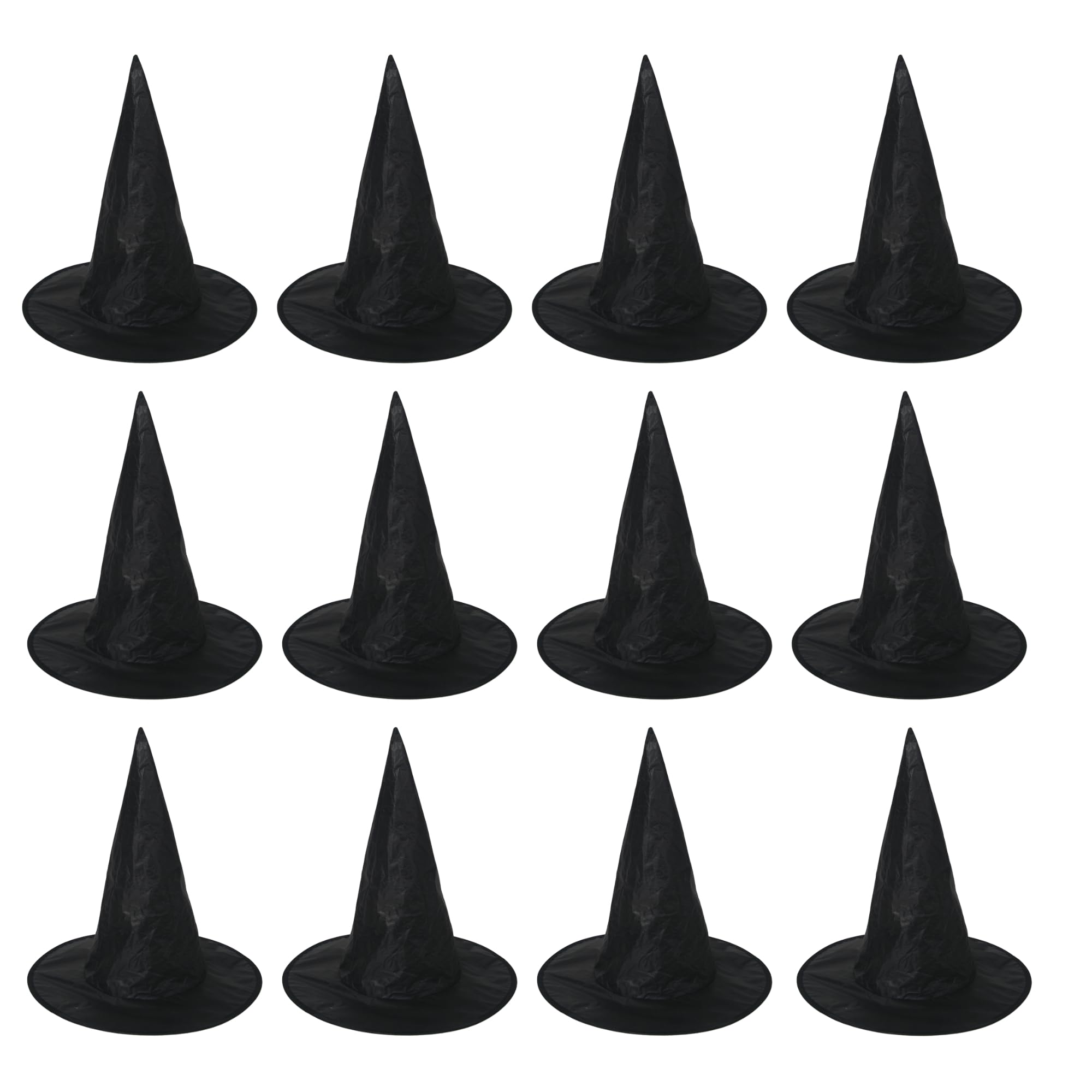 FNA FASHIONS® Deluxe Witch Hat for Adults - Perfect for Halloween Fancy Dress, Cosplay, and Themed Parties (12)