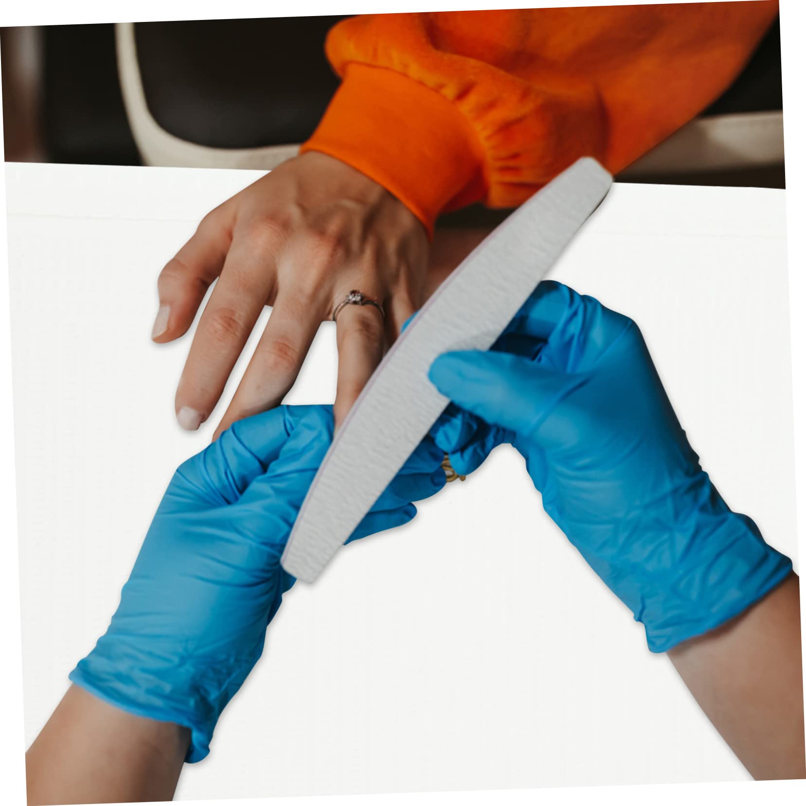 UKCOCO Tovagliette Monouso Per Manicure 125 Pezzi, Cuscinetto Per Unghie Morbido e Assorbente, Tappetino Per Nail Art Per Salone, Casa e Ufficio, Protezione Tavolo Antipolvere Per Manicure
