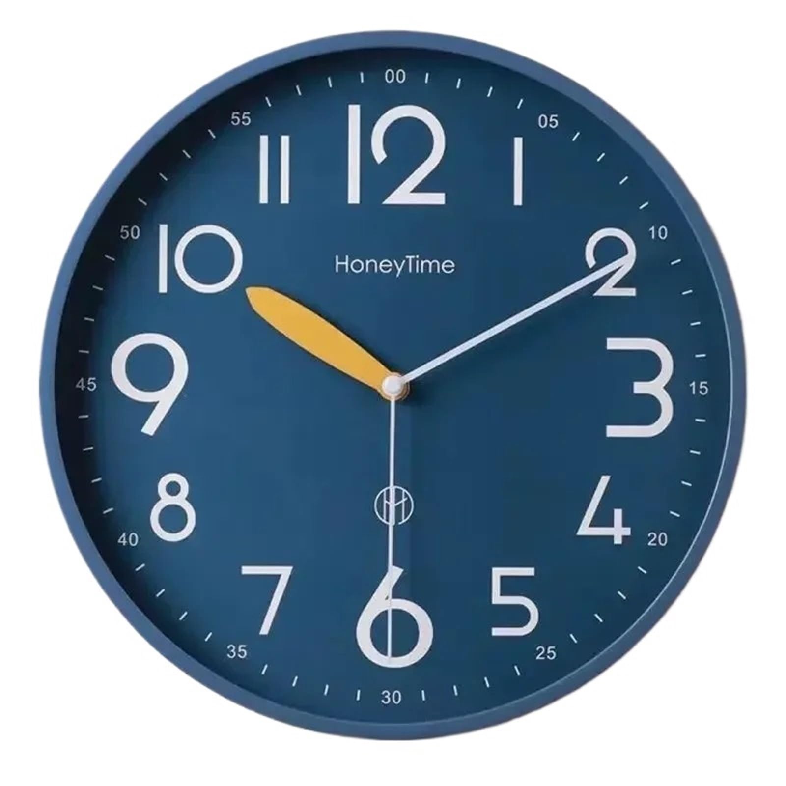 DJSKLDF Wall clock Simple Modern Silent Clocks Creative Artistic Bedroom Living Room Study Mute Wall Hanging Clock Watch Home Decoration(Color-1,25x25cm)