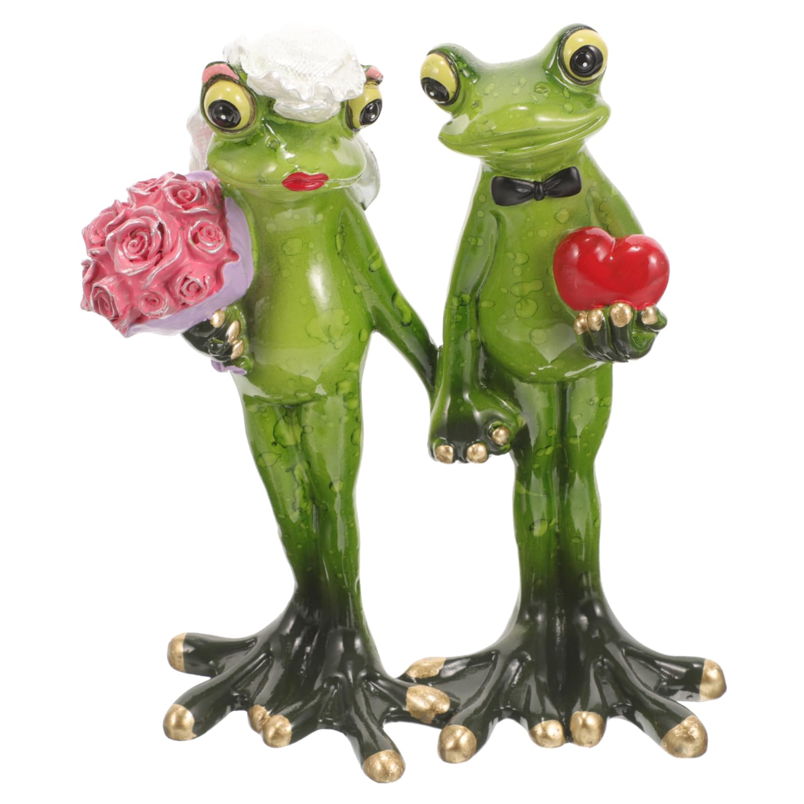 Figurine de grenouilles en résine de qualité supérieure pour ornement intérieur